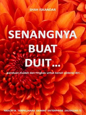 cover image of Senangnya Buat Duit...